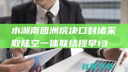 水湖南团洲垸决口封堵采取陆空一体联结提早13
