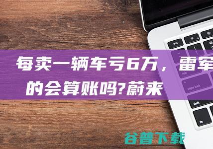 每卖一辆车亏6万，雷军真的会算账吗?|蔚来|特斯拉|卢伟冰|比亚迪|小米手机|小米造车