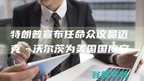 特朗普宣布任命众议员迈克·沃尔茨为美国国度安保顾问 (特朗普就任)