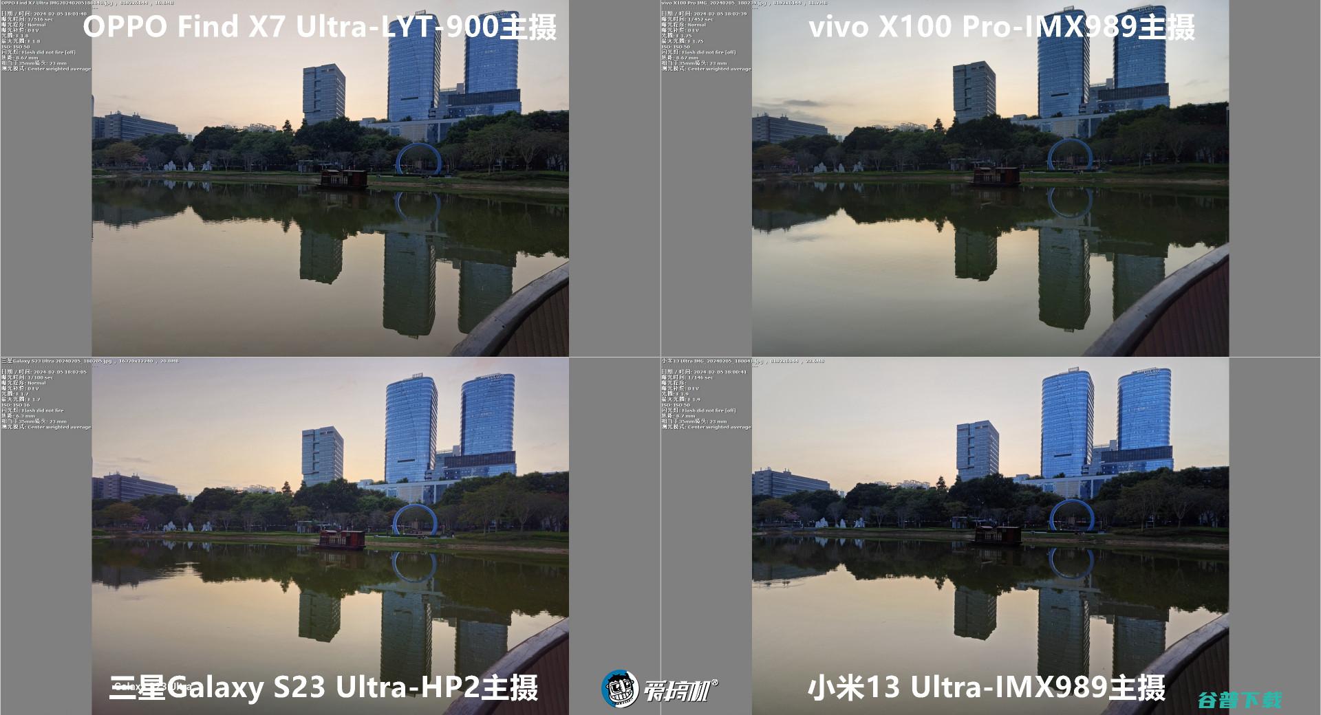 角度刁钻，OPPO Find X7 Ultra、vivo X100 Pro、小米13U和三星U取景框与高像素模式对比