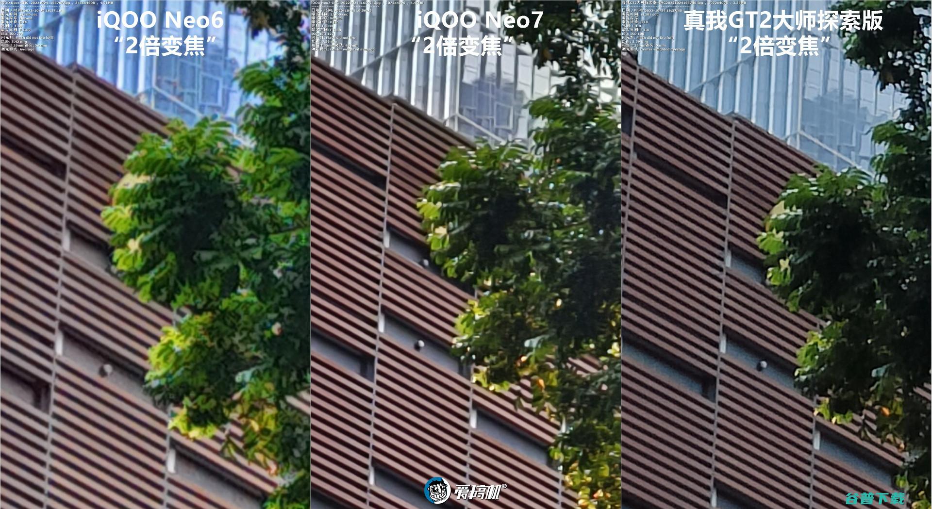 简单拍照对比：iQOO Neo7对Neo6、真我GT2大师