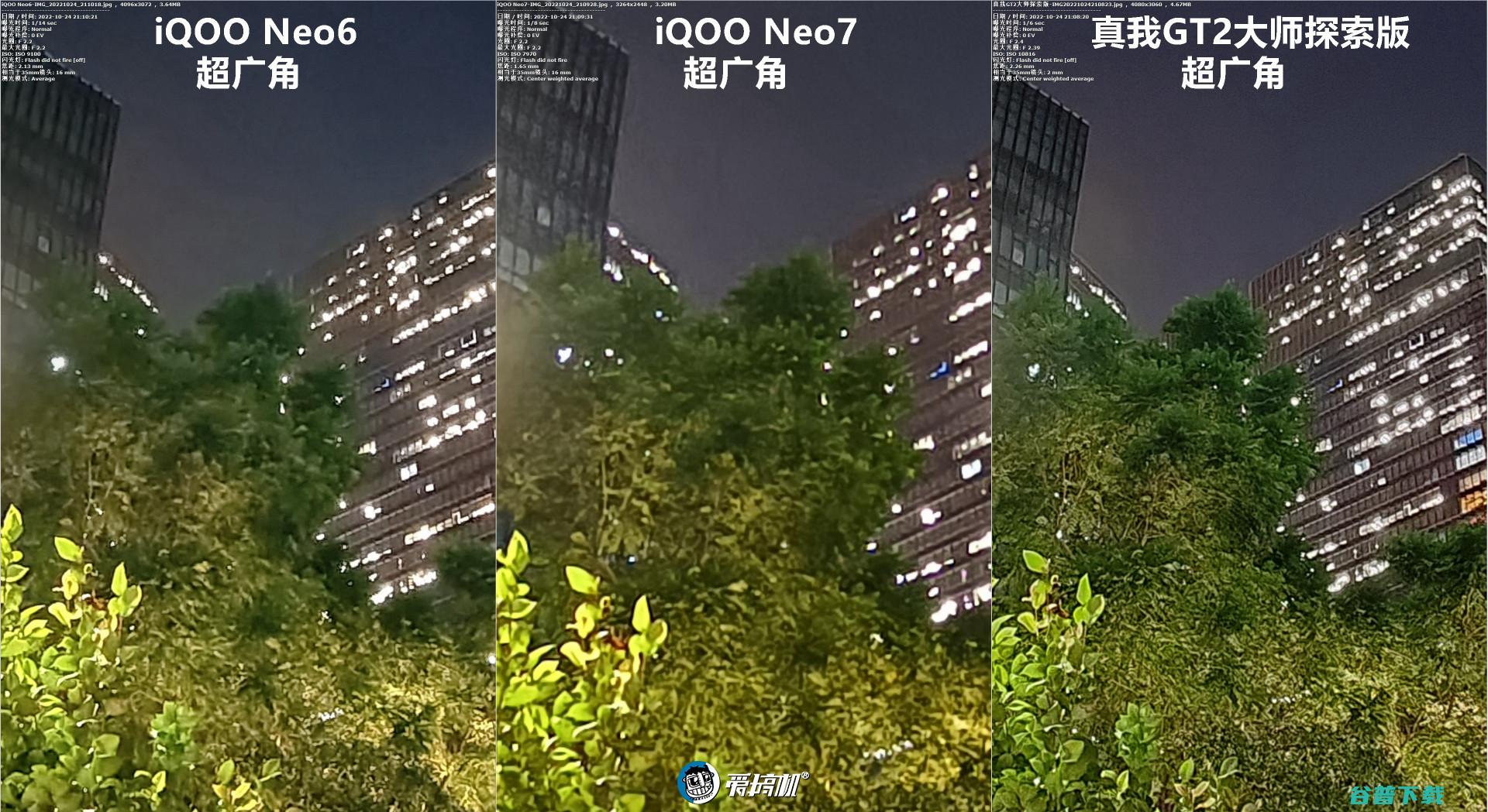 简单拍照对比：iQOO Neo7对Neo6、真我GT2大师