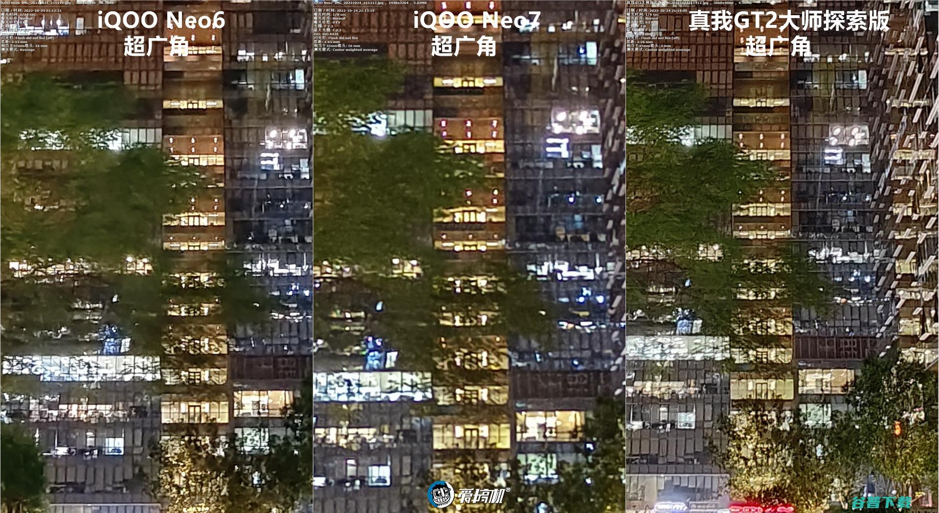 简单拍照对比：iQOO Neo7对Neo6、真我GT2大师