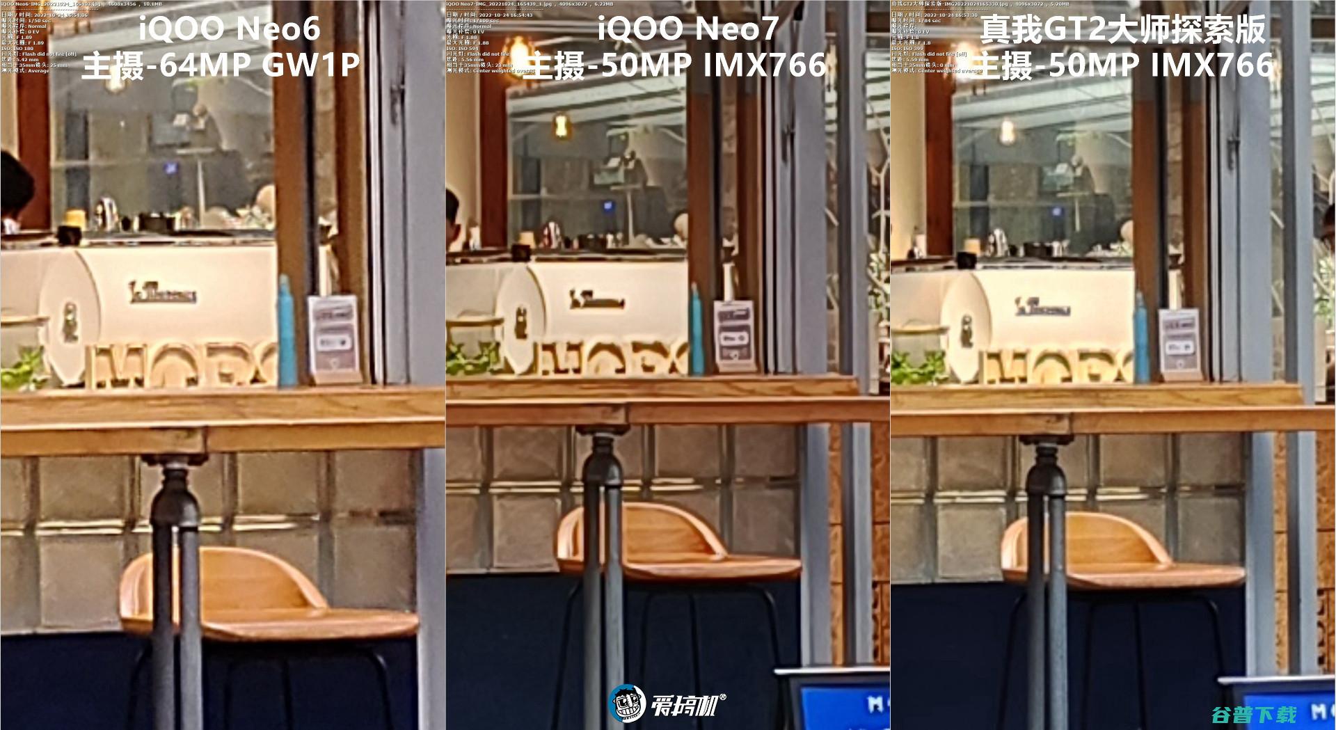 简单拍照对比：iQOO Neo7对Neo6、真我GT2大师