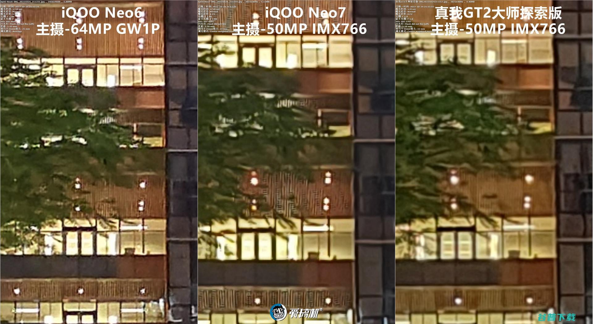 简单拍照对比：iQOO Neo7对Neo6、真我GT2大师