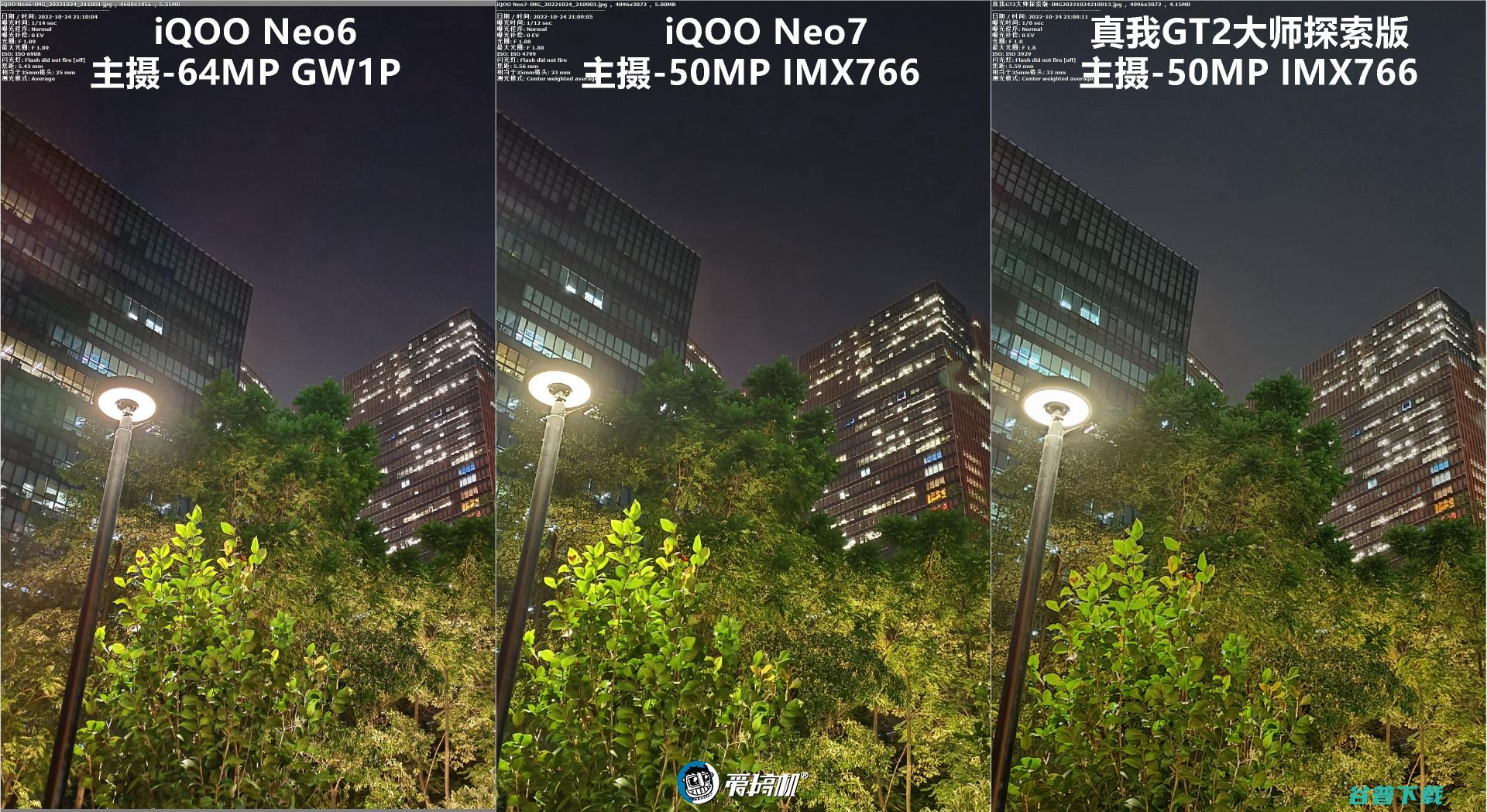 简单拍照对比：iQOO Neo7对Neo6、真我GT2大师