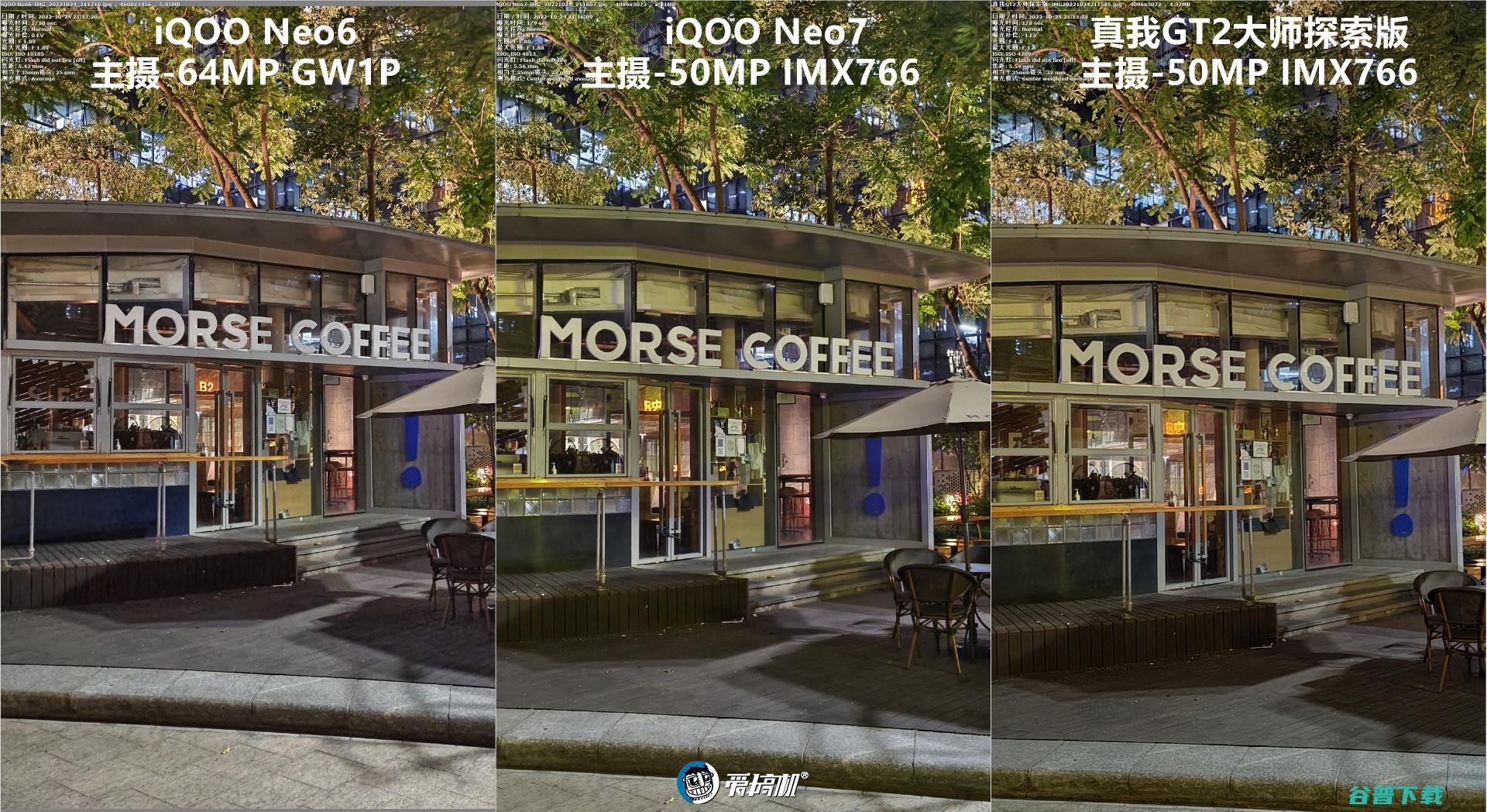 简单拍照对比：iQOO Neo7对Neo6、真我GT2大师