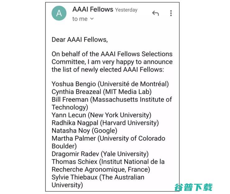 2020 AAAI Fellow 出炉，Yann Lecun、Yoshua Bengio 入选
