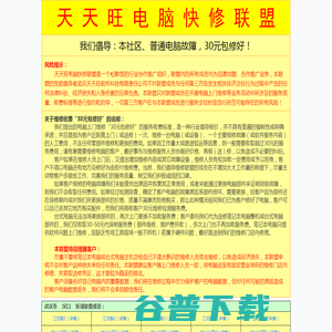 天天旺电脑快修联盟(www.wh968.com)