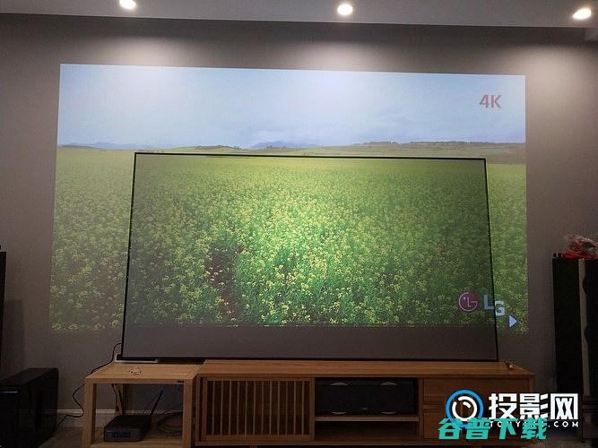 抗光灰幕布和白墙的投影效果对比实测的干货抗光