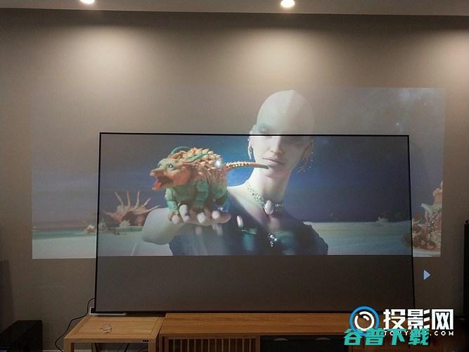 抗光灰幕布和白墙的投影效果对比实测的干货抗光