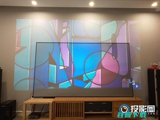 抗光灰幕布和白墙的投影效果对比实测的干货抗光