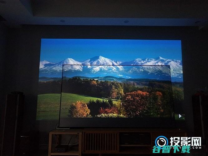抗光灰幕布和白墙的投影效果对比实测的干货抗光