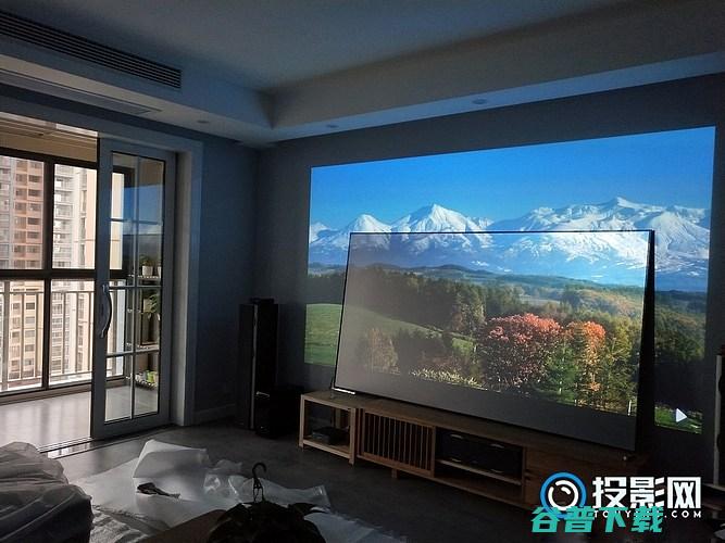 抗光灰幕布和白墙的投影效果对比实测的干货抗光