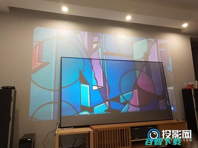 抗光灰幕布和白墙的投影效果对比实测的干货抗光