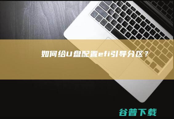 如何给U盘配置efi引导分区？
