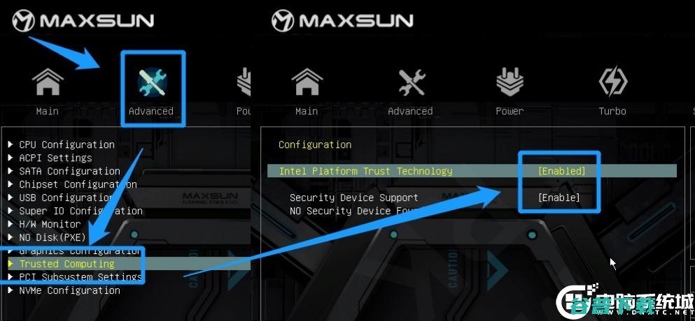安装Win11开启TPM2.0各主板开启TPM方法