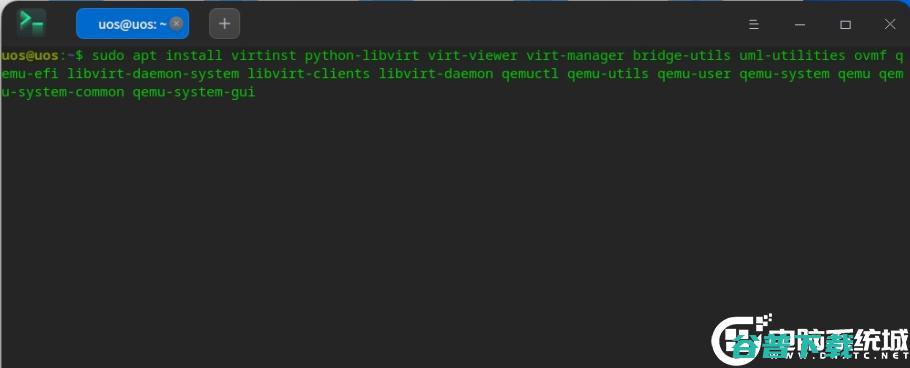 uos怎么安装kvm虚拟机？统信uos家庭版安装kvm虚拟机图文教程