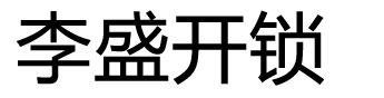 湖北李盛开锁有限公司